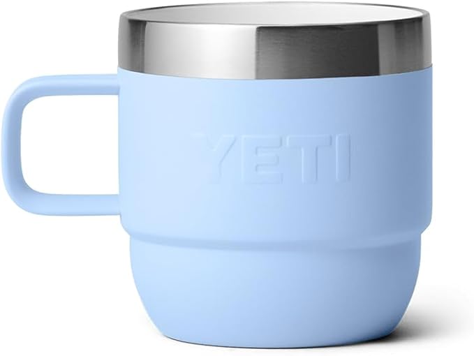 YETI Rambler 6 oz Stackable Mug, Stainless Steel, Vacuum Insulated Espresso/Coffee Mug, 2 Pack