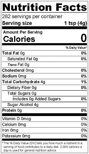 Monk Fruit Sweetener with Erythritol Granular - 1:1 Sugar Substitute, Keto - 0 Calorie, 0 Net Carb, Non-GMO 2.5 Pounds