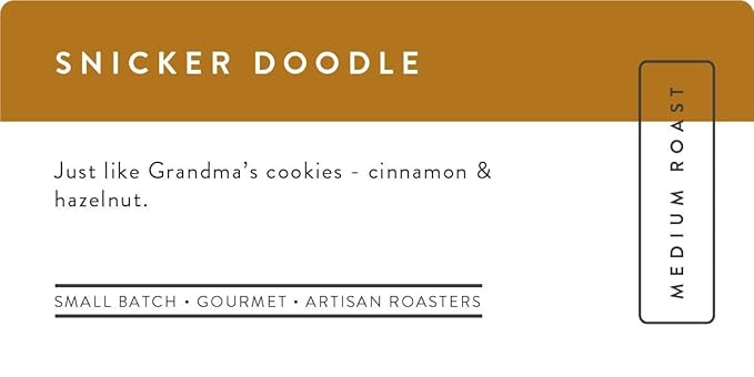 Sarasota Coffee Whole Bean Snickerdoodle Sugar Cookie | Medium Roast Gourmet Flavored Coffee Beans | Low Acid, Mold Free, Specialty Grade Bulk Coffee Beans | 5lb (80 oz)