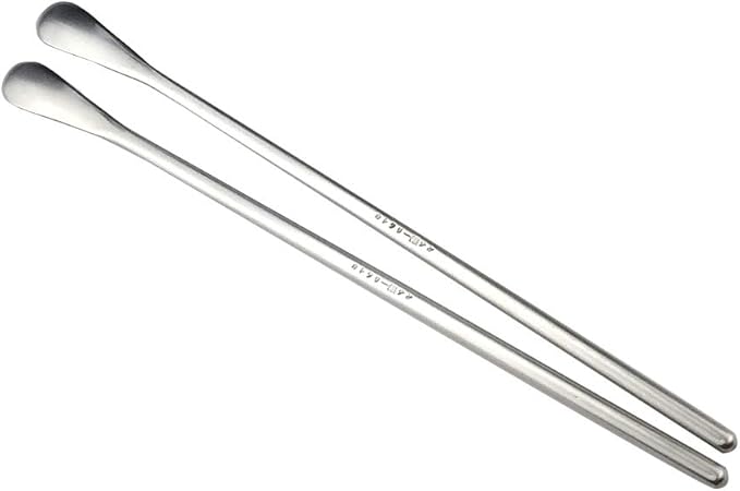 JASHII Matte Long Handle Spoon Cocktail Mixing Stirring Spoons Iced Tea Coffee Spoons with 8.6 inch Long Handle Brushed SUS304 Stainless Steel, 6-Piece