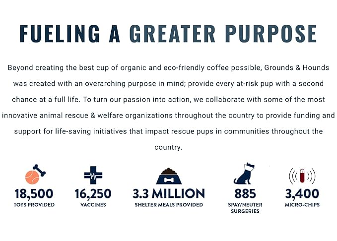 Grounds & Hounds Three Blend Starter Kit - 100% Organic Whole Bean Coffee Variety Pack, Whole Coffee Beans, Includes Three 12oz Bags of Our Most Popular Blends