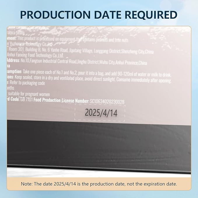 Instant Coffee Packets Single Serve, Medium Roast Sugar Free & Low Caffeine Instant Coffee Gifts 14 Packets for One Week Fitness Holiday Travel Coffee On the Go, 100% Arabica Black Coffee Beans Instant Powder Packs