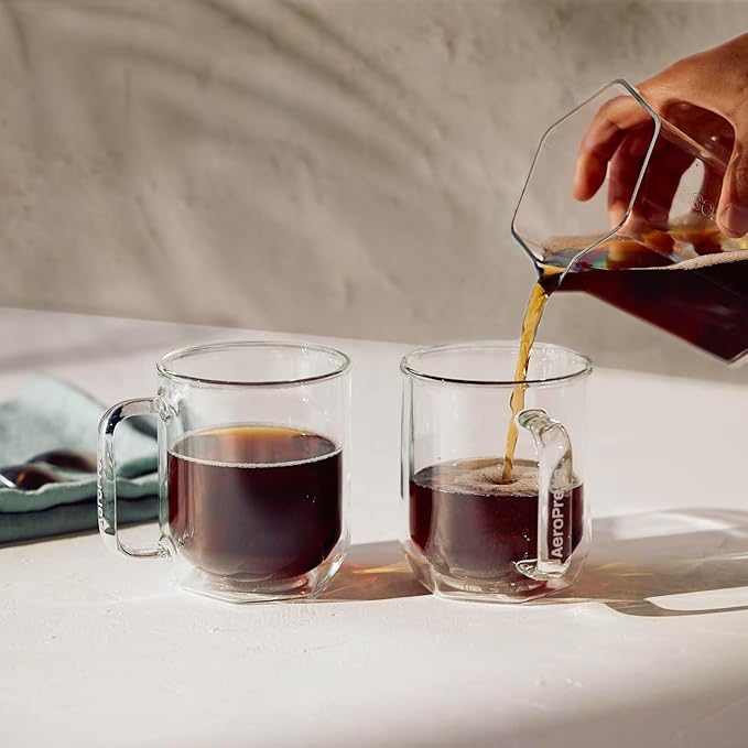 AeroPress Original XL Coffee Press, All-in-One Large French Press, Pour-Over & Espresso Style Manual Brewer, 2 Min Brew for Less Bitterness, More Flavor, Portable Coffee Maker, Travel & Camping