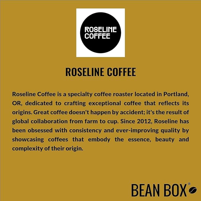 Bean Box Portland Coffee Sampler, 2-Pack - Roasted by Roseline, Gourmet Arabica Coffee, Variety Pack - Whole Bean