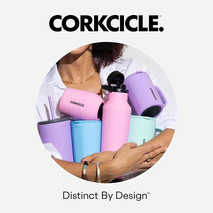 Corkcicle x Rifle Paper Co. Triple Insulated Coffee Mug with Lid & Handle - Keeps Beverages Hot for 3+ Hours - Gift for Mom - Great for Mother's Day or Christmas - 16 oz - Curio Cream