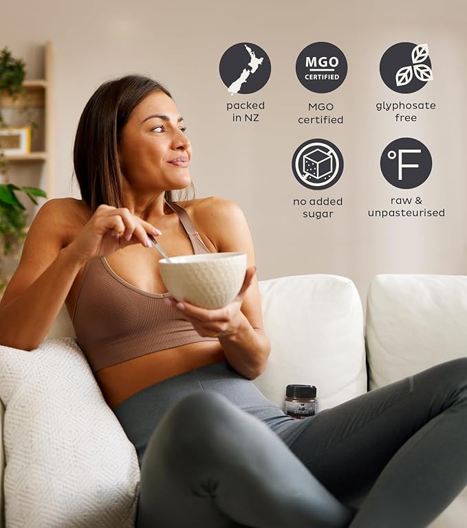 Steens Manuka Honey - MGO 830+ - Pure & Raw 100% Certified UMF 20+ Manuka Honey - Bottled and Sealed in New Zealand - 4 x 7.9 oz