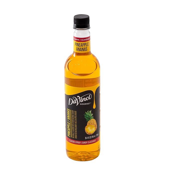 DaVinci Gourmet Classic Pineapple Syrup, 25.4 Fluid Ounces (Pack of 4)