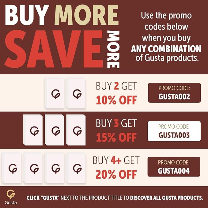 Gusta Authentic Biscotti Cookies Made in Tuscany, Italy - Classic Almond - Original Two Bites Size - All Natural Ingredients - Fresh & Genuine Italian Dessert Treats - 17.64oz