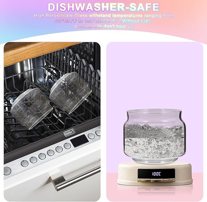 Glass Spice Jar Coffee Sugar Container Airtight Glass Jar Food Storage Canisters Bottle for Kitchen Seasoning Tea Herb Overnight Oats Bar Parfait Snacks (2 * 350ml(11.84oz))