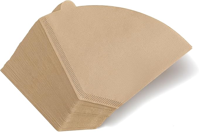 Coffee Filters #4, ONIOU Number 4 Cone Coffee Paper Filters 8-12 Cup Unbleached, 200 Count Natural Coffee Filters 4 Cone Paper for Ninja Cuisinart Coffee Makers