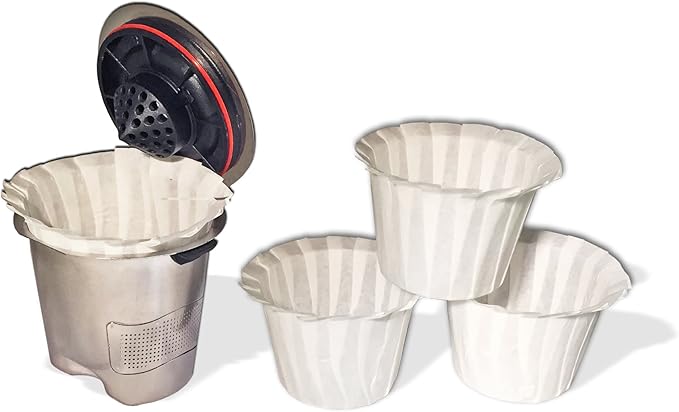 Ekobrew Universal Optional Paper Filters for Refillable K-cups for Keurig Brewers, 300 Count