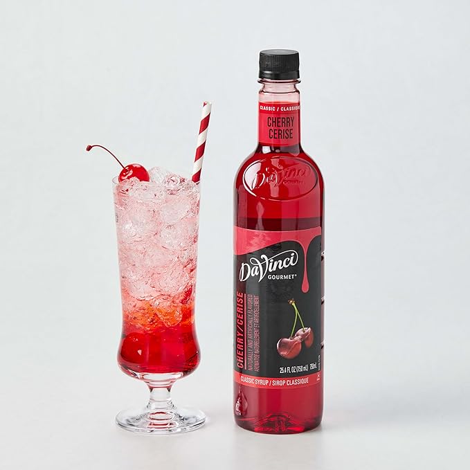 DaVinci Gourmet Classic Cherry Syrup, 25.4 Fluid Ounces (Pack of 4)