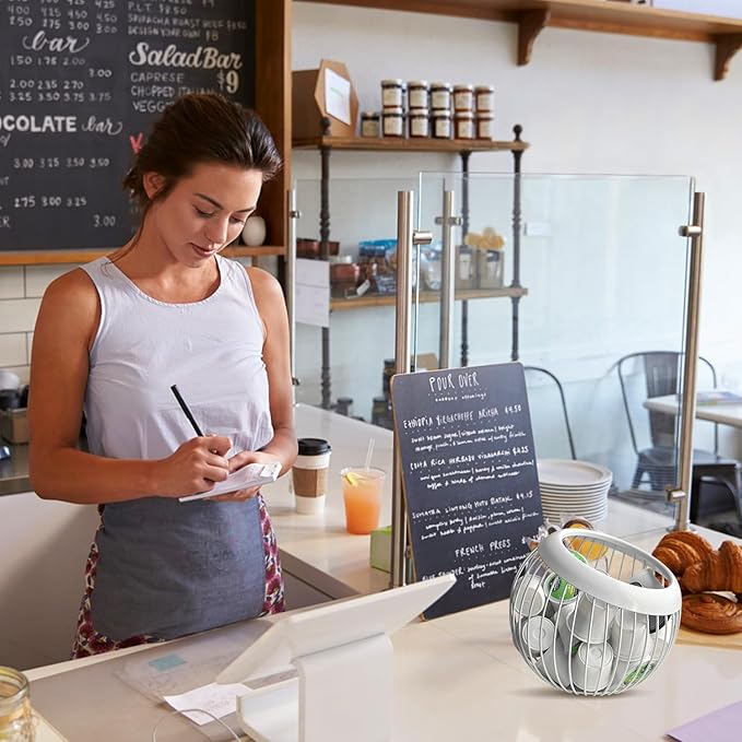 Charmount Coffee Pod Holder, Large Capacity K Cup Holder and Espresso Pod Holder, Coffee Pod Organizer for Kcup Storage and Espresso Capsule Holder, Coffee Pod Storage (White)