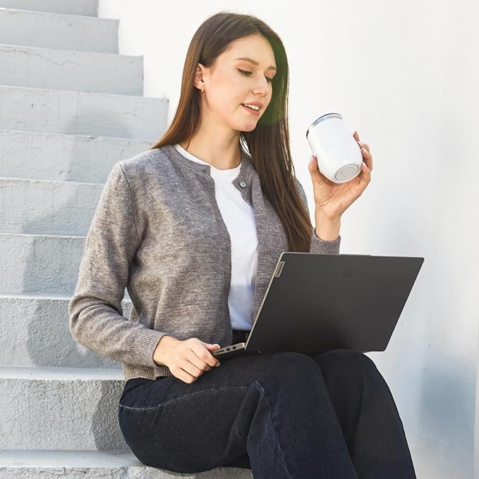 MEWAY 12oz/8 Pack Wine Tumbler Glasses with Lid - Stemless Double Wall Vacuum Stainless Steel Travel Tumbler - Keeping Cold & Hot for Wine,Coffee,Cocktails,Drinks-Family and Gifts (White,Set of 8)