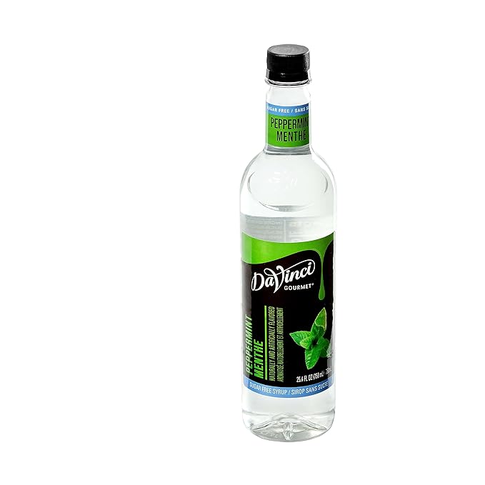 DaVinci Gourmet Sugar-Free Peppermint Syrup, 25.4 Fluid Ounces (Pack of 4)