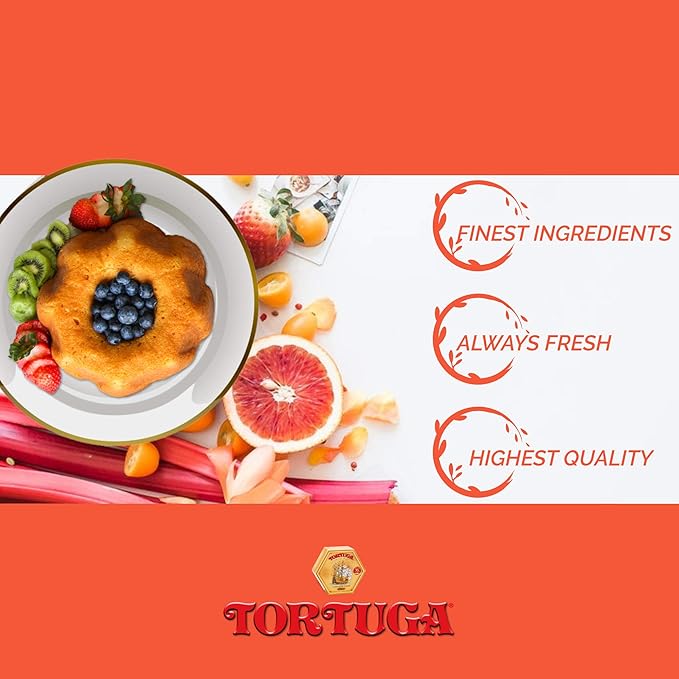 TORTUGA Caribbean Taste of Florida Orange Rum Cake - 16 oz Rum Cake - The Perfect Premium Gourmet Gift for Gift Baskets, Parties, Holidays, and Birthdays