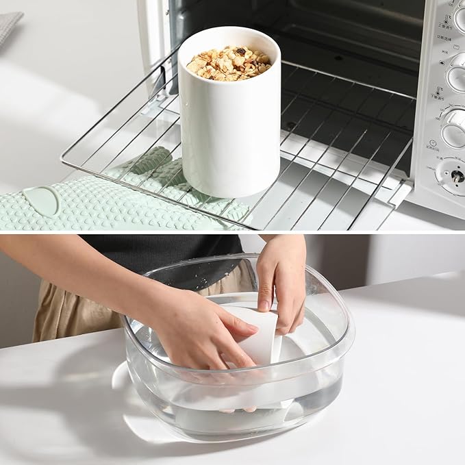 Sweejar Ceramic Food Storage Jar, Salt Container with Airtight Plastic Lid & Date Tracker, 16 Oz Kitchen Canisters for Flour, Rice, Sugar, Coffee, Spices, Pantry Organization (White)