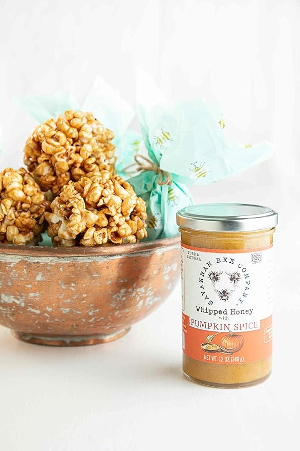Savannah Bee Company Whipped Honey - All Natural Spreadable Honey (12 Ounce (Pack of 1), Pumpkin Spice)