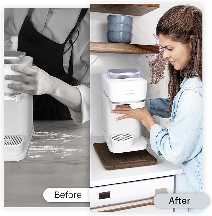 Ibyx Elegant Sliding Tray for Your Coffee Maker & Heavy Kitchen Appliances - Sturdy, Slides Easily from Under The Cabinet (Brown, 9.5βW x 14βD)