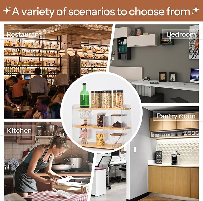 Coffee Mug Holder Wooden Cup Station Organizer 3-Tier Cup Holder for Coffee Bar Mug Display Rack for Countertop Mug Holder Shelf for Home Kitchen Pine Wood