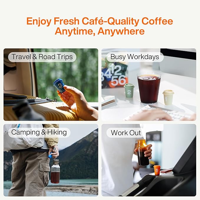 SATURNBIRD Coffee Instant Cold Brew, Light Roast, Bright & Fruity Blend of 100% Specialty Arabica, Enjoy Hot or Cold, Freeze Dried Iced Coffee, 24 Single Servings for Home, Travel, Office (NO.1)