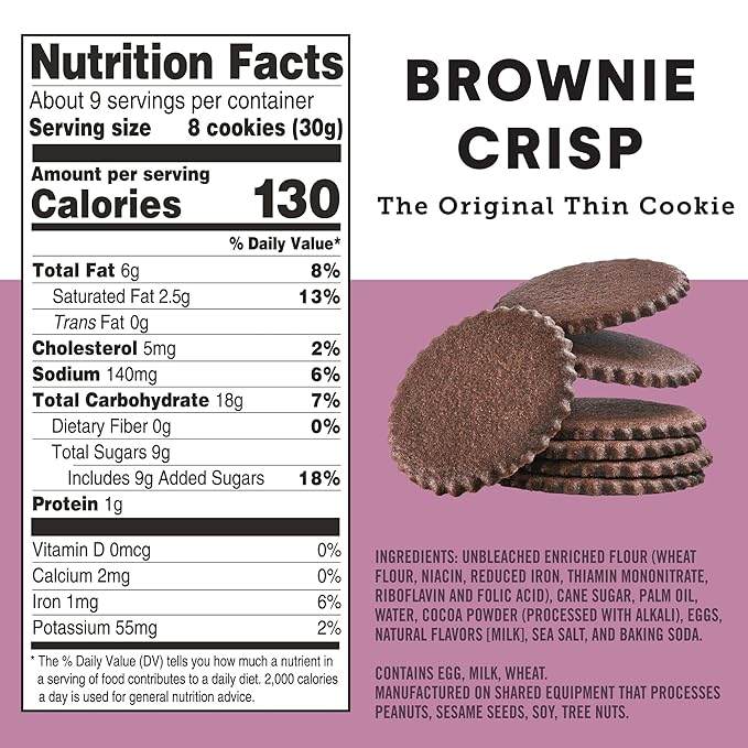 NEW! Dewey's Bakery Complete Cookie Collection | Meyer Lemon, Brownie Crisp, Triple Ginger, Vanilla Bean, Dark Chocolate Mint Cookies, Key Lime Moravian Cookie Thins| 9 oz (Pack of 6)