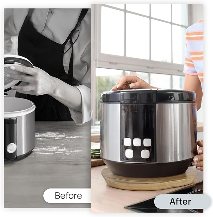 Ibyx Elegant Round Sliding Tray for Your Pressure Cooker, Air Fryer & Heavy Kitchen Appliances - Sturdy, Slides Easily from Under The Cabinet (Black, 13β)