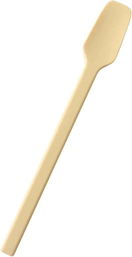 Carrotez Small Silicone Spoon, Mini Spatula, Small Spatulas for Kitchen Use, Spoonula, Perfect for Eating, Stirring, Spreading, 7.3", 1 pc - Ivory