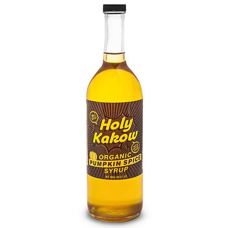 Holy Kakow Cafe Organic Syrup Variety Pack - Pumpkin Spice Syrup, Lavender Syrup, Cardamom Syrup, Organic Syrup for Coffee, Lattes - 750ml 3-Pack