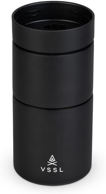 VSSL Nest Pour Over Coffee Set, Transportable and Compact Pour Over Set with 10 oz Double Walled Mug