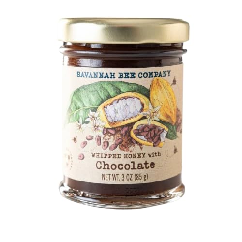 Savannah Bee Company Whipped Honey - All Natural Spreadable Honey (3 Ounce (Pack of 1), Chocolate)