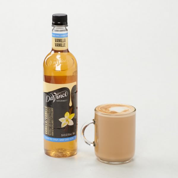 DaVinci Gourmet Sugar-Free Vanilla Syrup, 25.4 Fluid Ounces (Pack of 4)