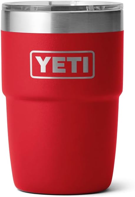 YETI Rambler 8 oz Stackable Cup, Stainless Steel, Vacuum Insulated Espresso Cup with MagSlider Lid