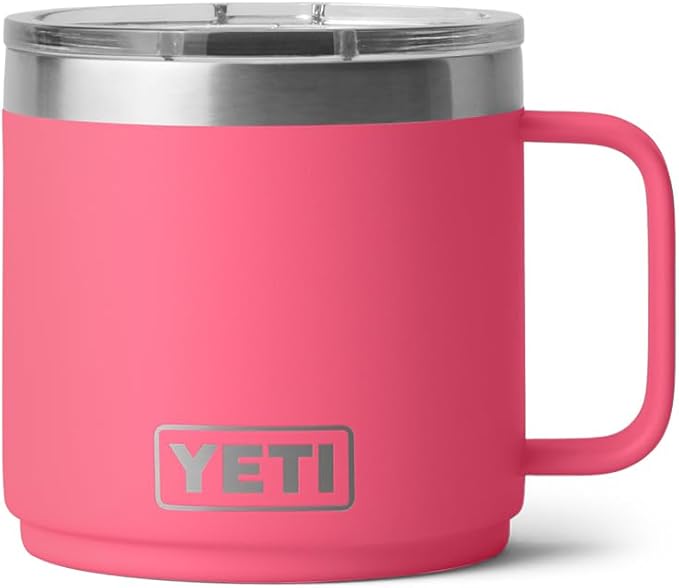 YETI Rambler 14 oz Mug, Vacuum Insulated, Stainless Steel with MagSlider Lid, Stainless