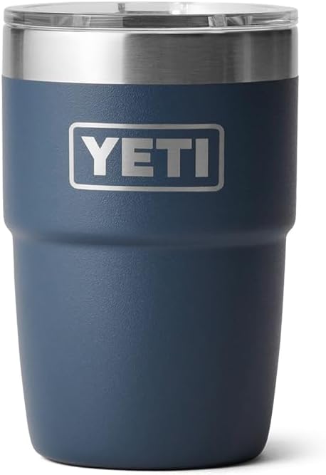 YETI Rambler 8 oz Stackable Cup, Stainless Steel, Vacuum Insulated Espresso Cup with MagSlider Lid