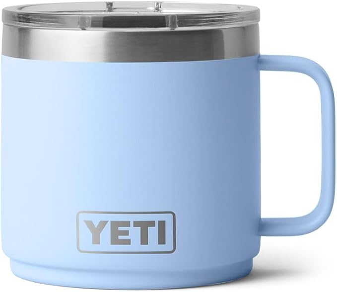 YETI Rambler 14 oz Stackable Mug, Vacuum Insulated, Stainless Steel with MagSlider Lid