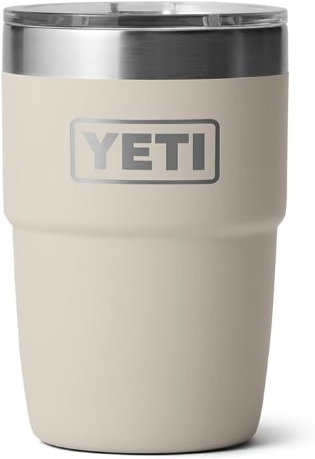 YETI Rambler 8 oz Stackable Cup, Stainless Steel, Vacuum Insulated Espresso Cup with MagSlider Lid