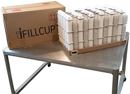 iFillCup Refillable K Cups - Hold 50% More Coffee for Richer Larger Brew, Universal K Cup Brewer Compatibility, Gold Medal Champion Sponsor, Reusable up to 5 Times | 1296 Pack White