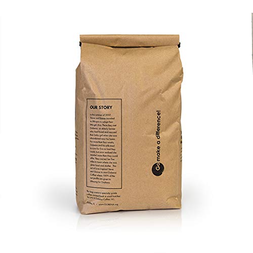 5lb Fair Trade Organic Certified Peruvian Ground Fresh Roasted Specialty Medium Roast 100% Arabica Coffee, 80oz, 5 Pounds, Bulk