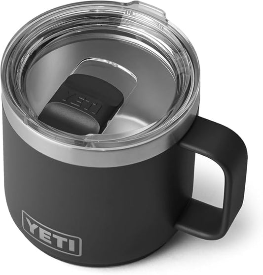 YETI Rambler 14 oz Stackable Mug, Vacuum Insulated, Stainless Steel with MagSlider Lid