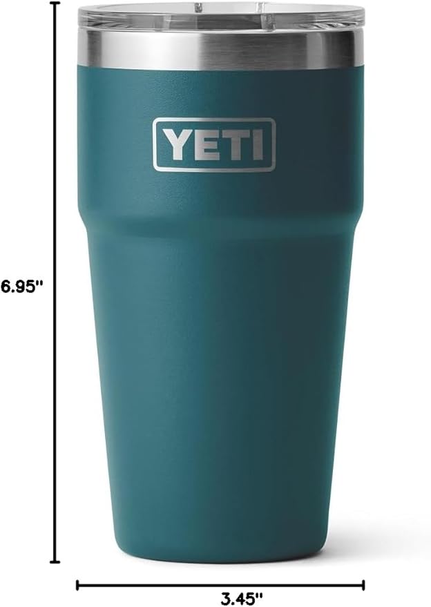 YETI Rambler 20 oz Stackable Tumbler, Stainless Steel, Vacuum Insulated with MagSlider Lid