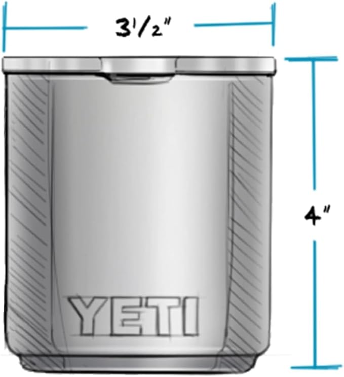 YETI Rambler 10 oz Stackable Lowball 2.0, Vacuum Insulated, Stainless Steel with MagSlider Lid, Tropical Pink