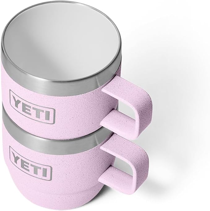 YETI Rambler 6 oz Stackable Mug, Stainless Steel, Vacuum Insulated Espresso/Coffee Mug, 2 Pack