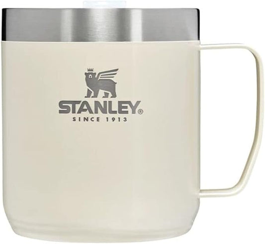 Stanley Stay-Hot Camp Mug 12 oz & 24 oz | Press Fit Drink Through Lid | Cup for Coffee, Tea and Drinks | Insulated Stainless Steel Coffee Mug | BPA-Free