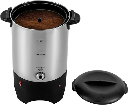 Commercial Coffee Maker,Stainless Steel Coffee Urn, Coffee Maker Hot Water Urn for Catering (5.2L/175Oz Silver)