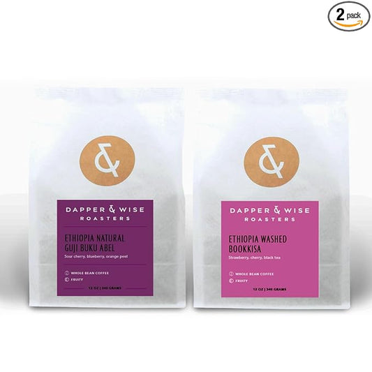 Bean Box Coffee Sampler - Explore Ethiopia, 2-Pack, Freshly Ground, Gourmet Coffee
