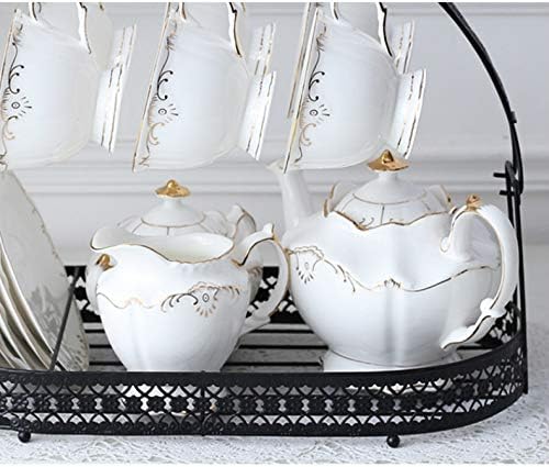 Coffee Cup Holder Stand - Wrought Iron Mug Rack and Dishes Organizer - Drainer Storage Drying Rack for Counter, Cabinet, Table, Kitchen, Restaurant, Office (Black B)