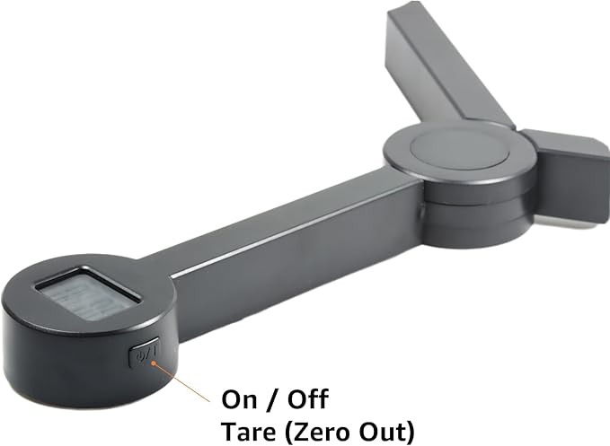 Portable Food Scale Travel Scale for Food, Small Folding Digital Kitchen Scale for Food, Collapsible Mini Pocket Scale Grams and Ounces, Ideal for Diet Calorie Control Compact Kitchen, Tripod Black