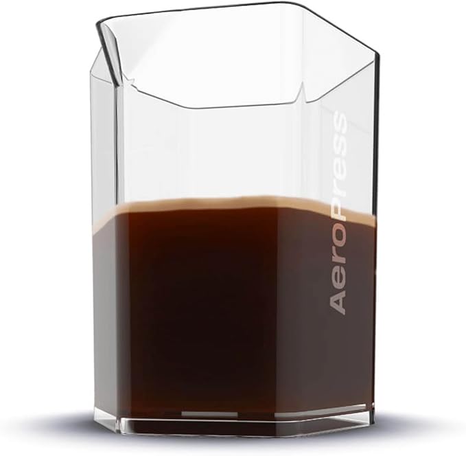 AeroPress Clear Coffee Maker and Carafe Bundle, French Press Coffee Maker, Premium Coffee Press for Smooth Coffee Without Grit or Bitterness, Small Portable, Ideal for Camping & Travel
