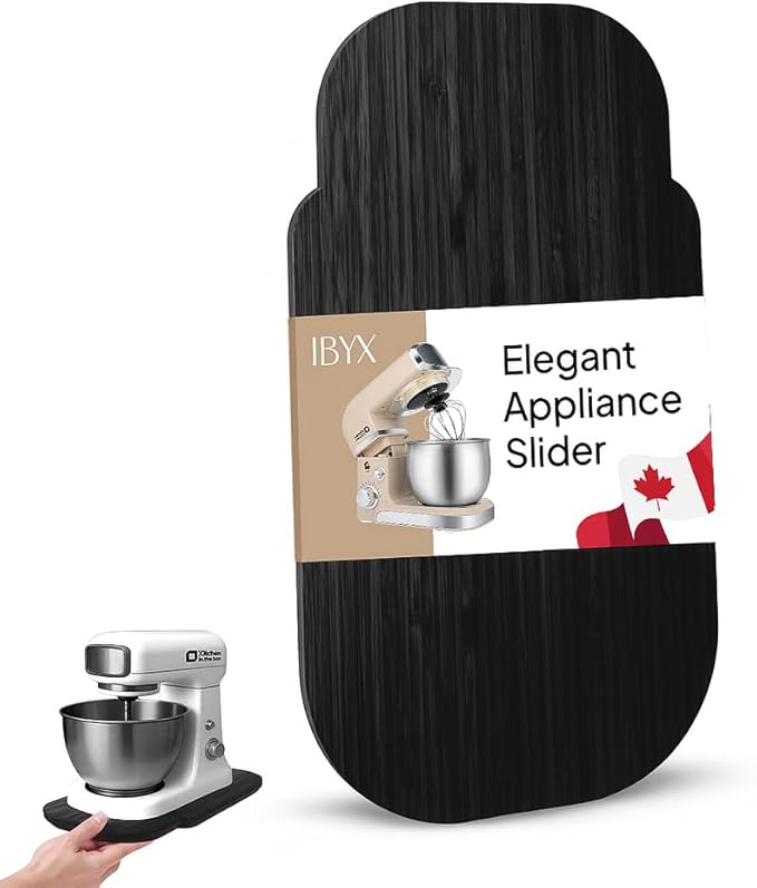 Ibyx Elegant Sliding Tray - Compatible with 3.2 Qt Kitchen In The Box Stand Mixers and Other Heavy Appliances (Black)